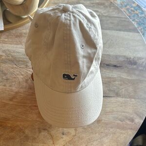 Vineyard Vines Tan Cap with Whale Logo